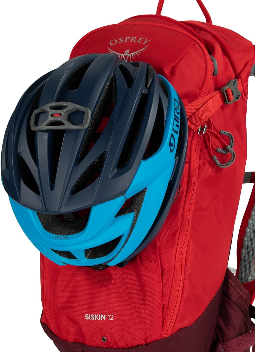 Osprey Siskin 12L Men's Biking Backpack with Hydraulics Reservoir, Ultimate Red
