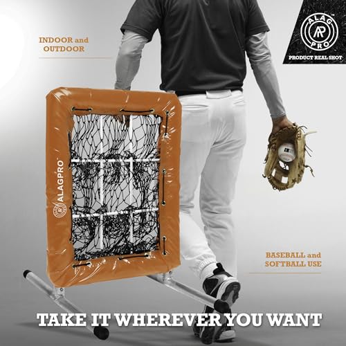 ALAGPRO® The Original 9 Hole Pitching Net with Strike Zone Pocket | Pitching Target for Baseball & Softball Pitchers