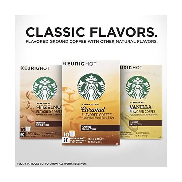 Starbucks Flavored Coffee K-Cup Variety Pack for Keurig Brewers, 6 60 Count