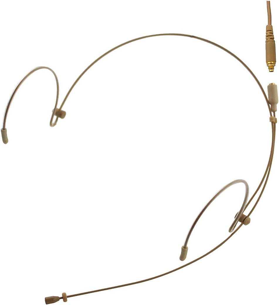 Professional Headset/Headworn Microphone JK MIC-J 071S Compatible with Sennheiser Wireless System - Omnidirectional Mic - Super Lightweight & Creative Design & Smallest Cartridge