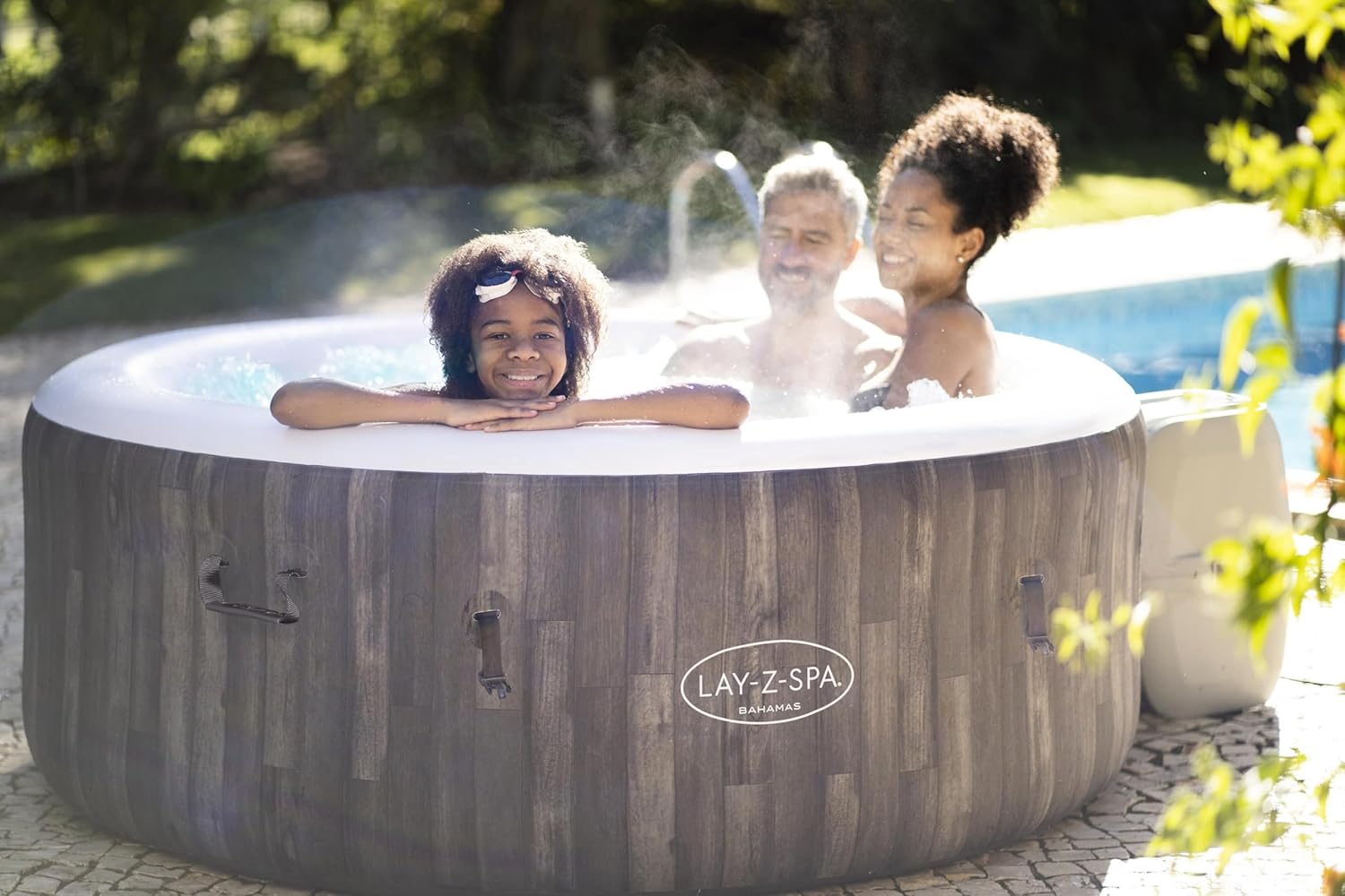 Lay-Z-Spa Bahamas Signature AirJet Inflatable Hot Tub Spa 2-4 Person