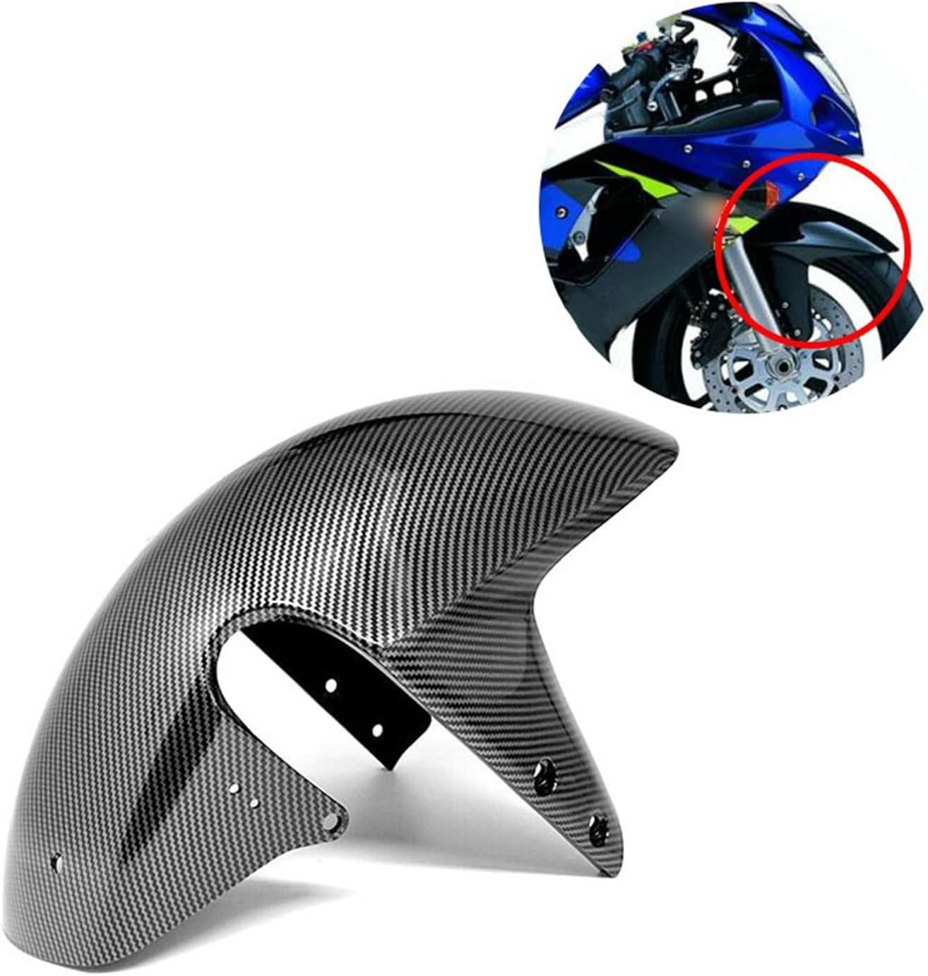 Compatible with Suzuki Compatible with GSXR 1000 GSXR1000 2001 2002 750 600 GSXR750 GSXR600 2001 2002 2003 Motorcycle Accessories Carbon Fiber Front Tire Fender