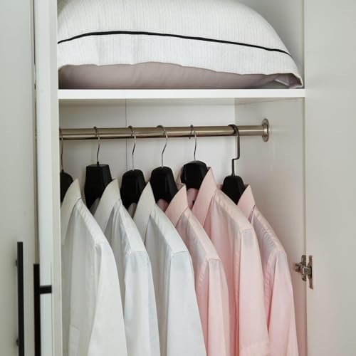 Wood Armoire Wardrobe Closet with 4 Doors, 2 Hanging Rods, 2 Drawers, Bedroom Armoire Organization with Mirror & Clothes Storage Cabinet Shelving 63" W x 20.4" D x 70.8 "H White