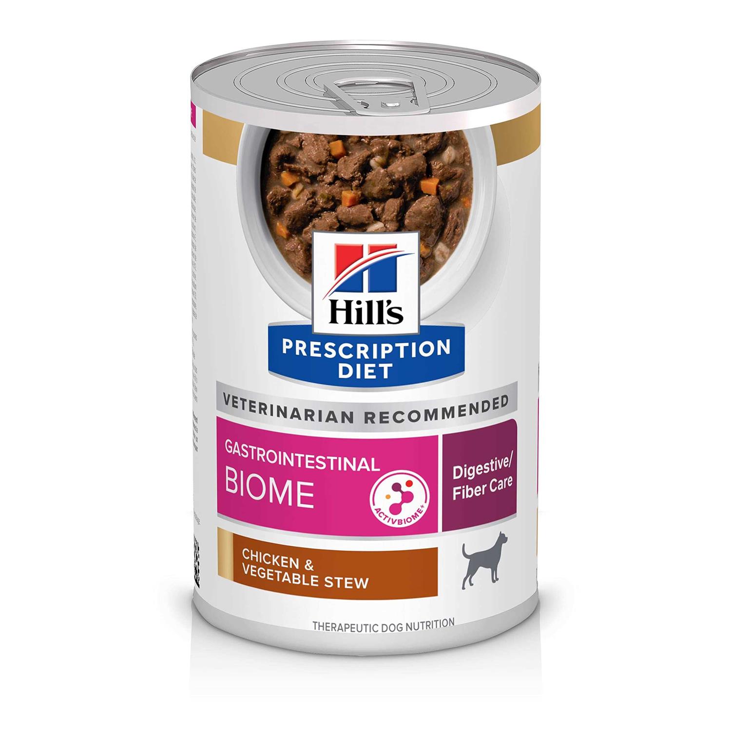 Hill's Prescription Diet Gastrointestinal Biome Digestive/Fiber Care Chicken &amp; Vegetable Stew Wet Dog Food - Pet Supplies online store