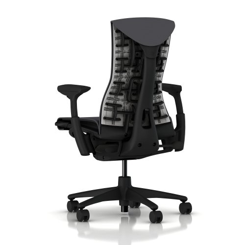 Herman Miller Embody Ergonomic Office Chair | Fully Adjustable Arms and Carpet Casters | Black Balance
