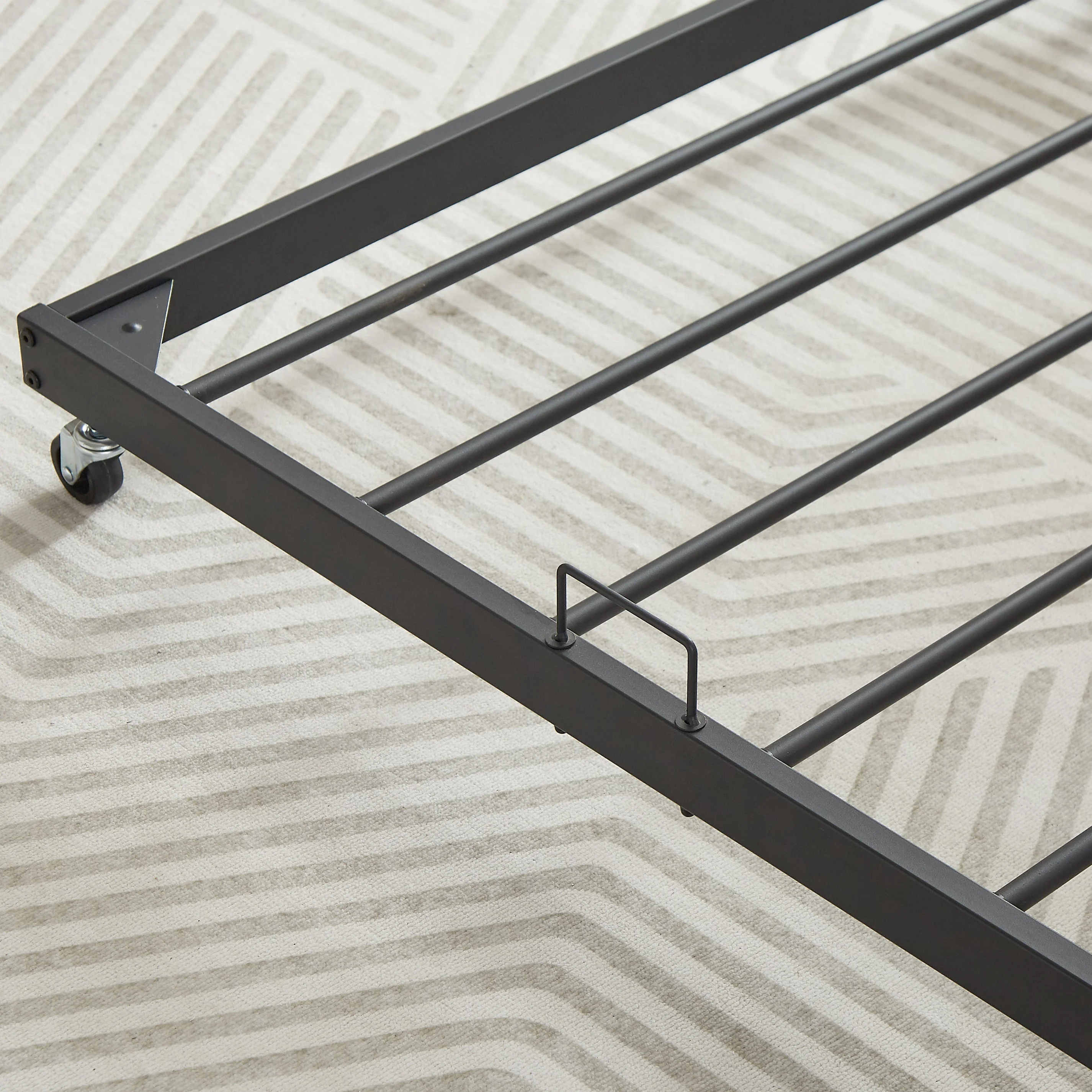 Baja Twin Size  Metal Frame Daybed with Trundle - Black