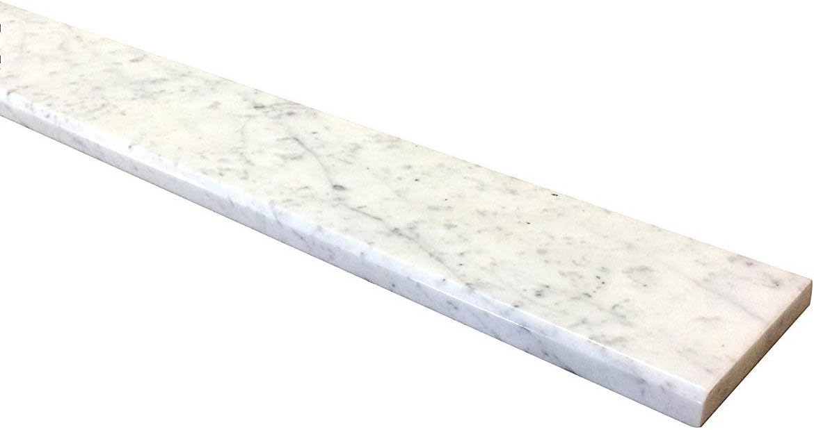 Carrara Marble Threshold (Marble Saddle) - Polished - (6 x 48)