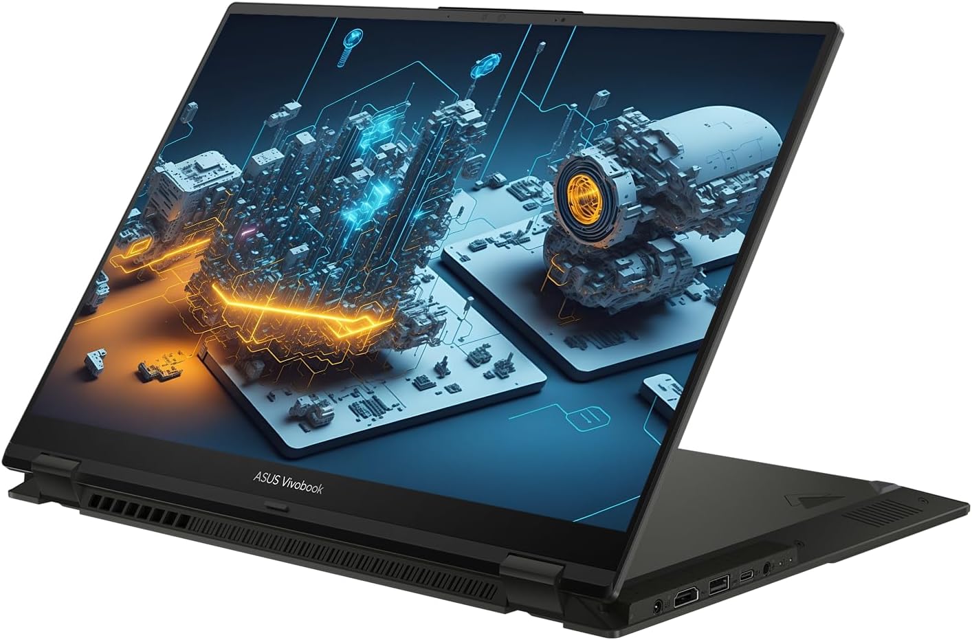 ASUS Business Vivobook S 16 Flip 2-in-1 Laptop, 16" WUXGA Touchscreen, Intel Core i9-13900H, 16GB SSD, 2TB SSD, IR Camera, HDMI, Wi-Fi 6, Windows 11 Pro, Midnight Black