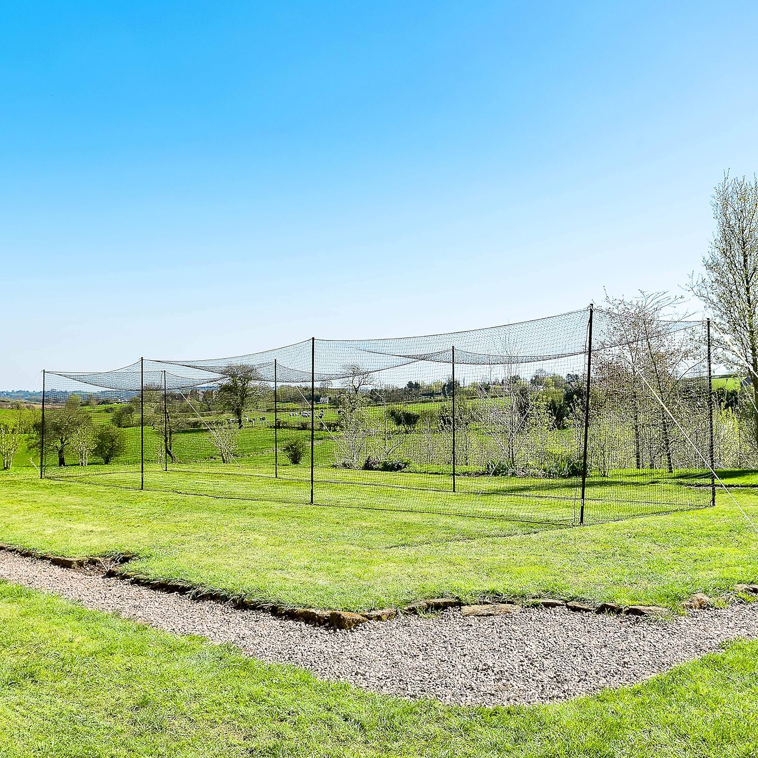 Fortress Ultimate Baseball Batting Cage [20’, 35’, 55’, 70’] | #42 Grade Net with Steel Poles | Baseball & Softball Batting Cages & Netting | Softball Batting Cage