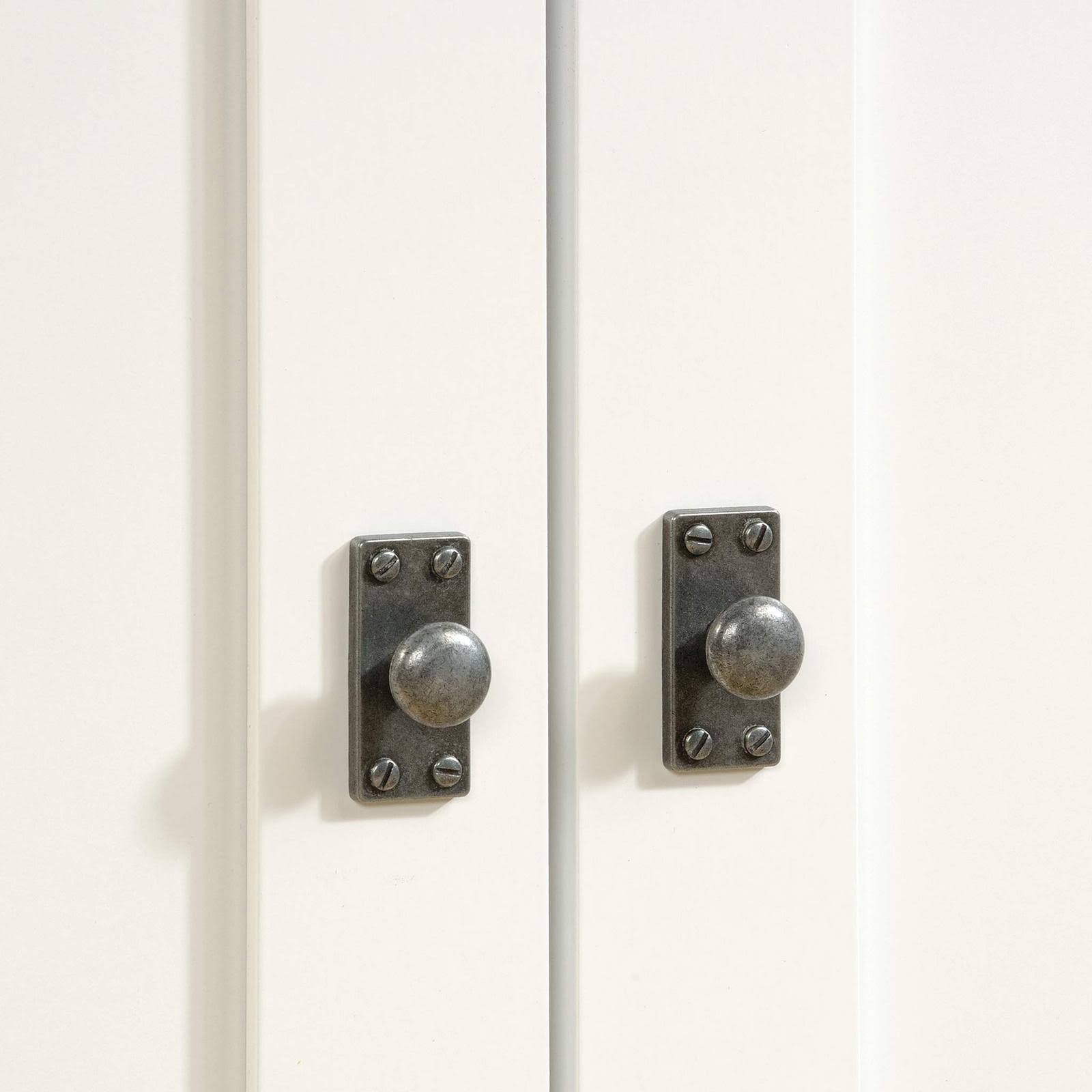 Sauder Cottage Road Library with Doors Soft White