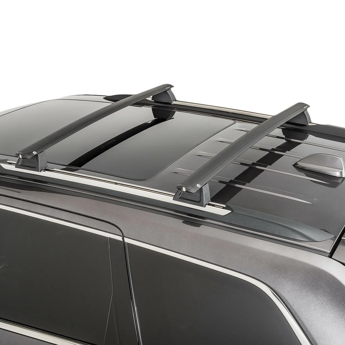 For Jeep OE Aluminum Top Rail Roof Rack Cross Bar w/Lock Aluminum Bolt-on