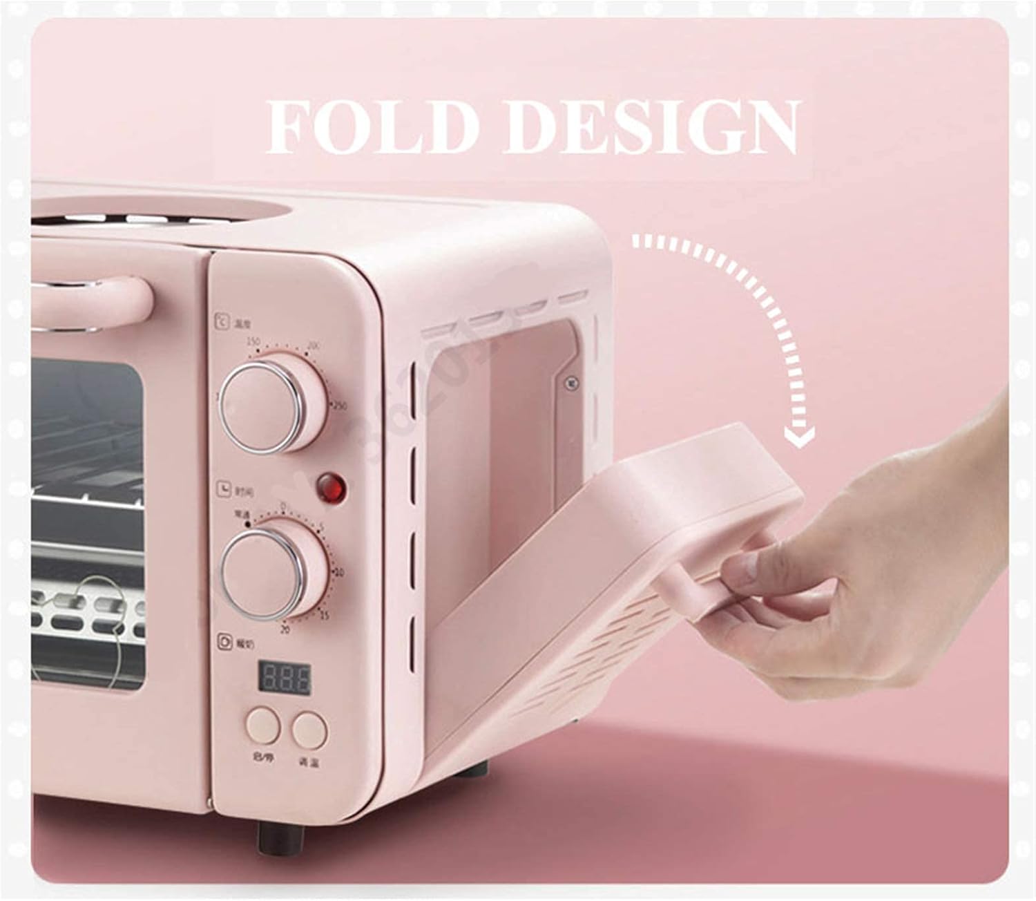 Oven Enamel Interior Built in Electric Single Oven - Stainless Steel Premium Convection Halogen Oven Cooker Mini Oven and Grill Ideal for Roasting,Baking