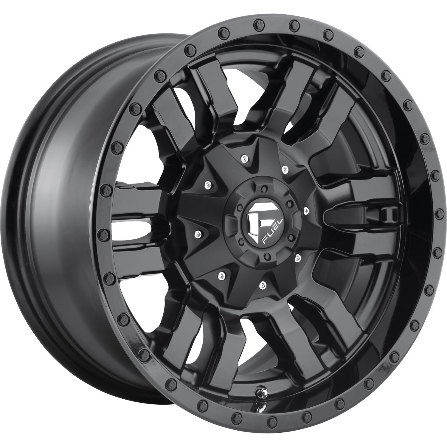 Fuel Sledge D596 17x9 Matte Gloss Black 6x135 -12 Offset