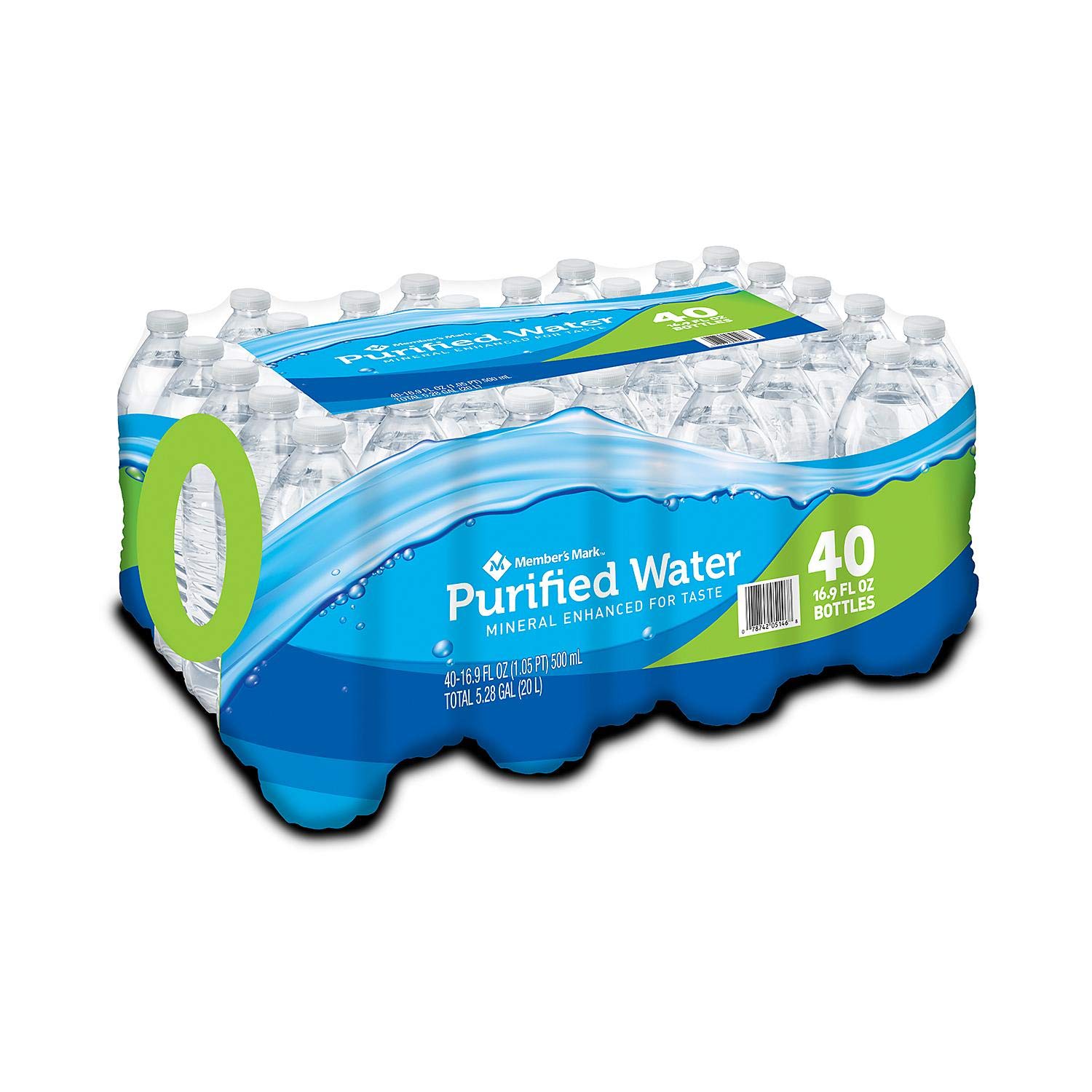 Member's Mark Purified Bottled Water (16.9 oz. bottles, 40 pk.) (pack of 6)