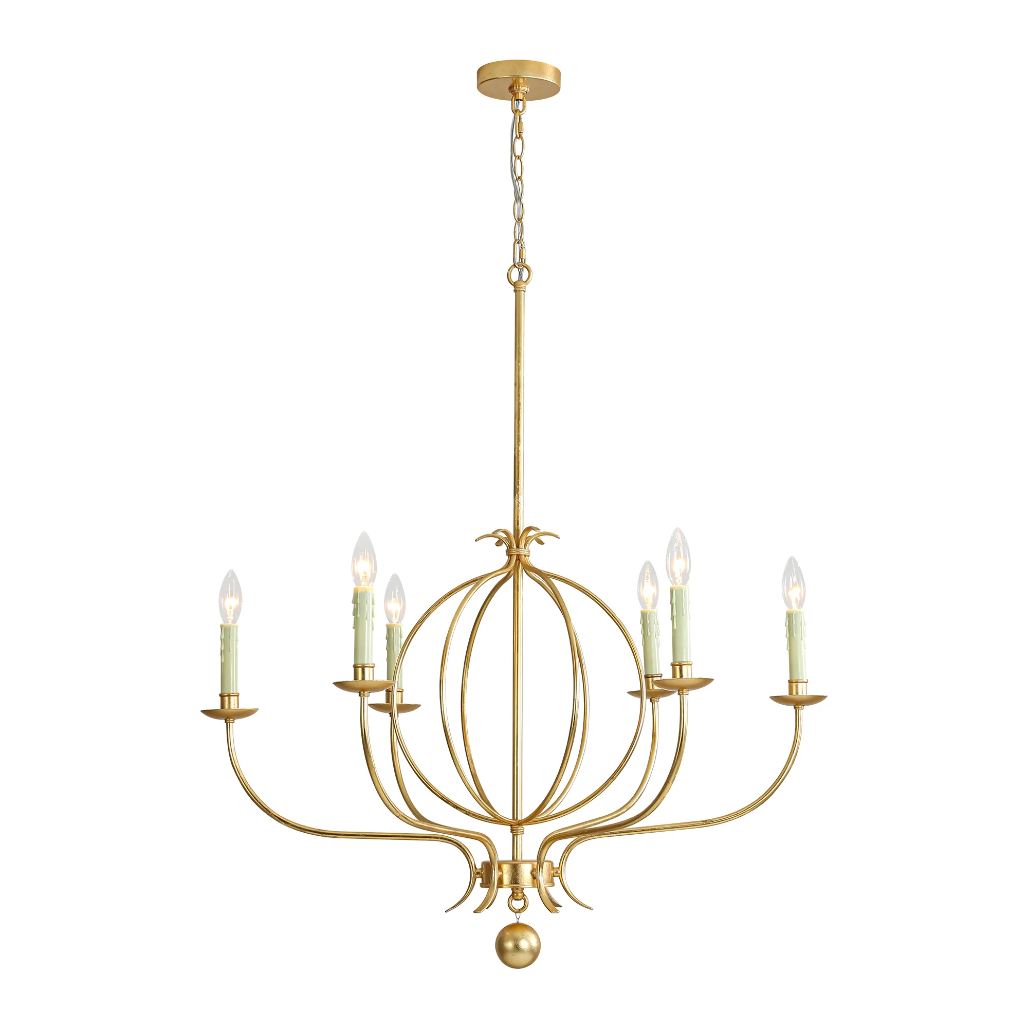 Dresqui 6-Light Dimmable Classic Candle Style Chandelier (33)