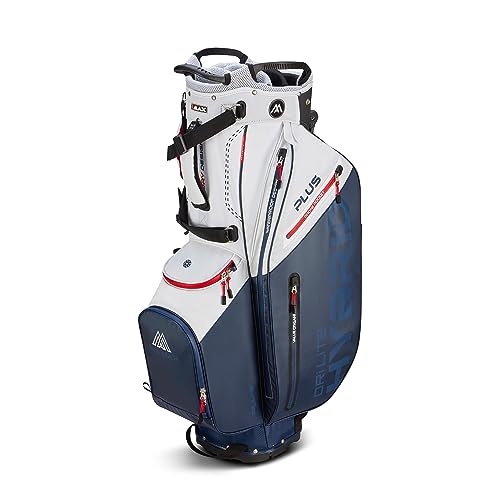 Big Max Dri Lite Hybrid Plus Golf Bag - Lightweight Golf Cart Bag with Enhanced Storage, Value Organizer, Waterproof Pockets, Sturdy Leg Locks, Extra Pocket - Golf Push Cart Compatible