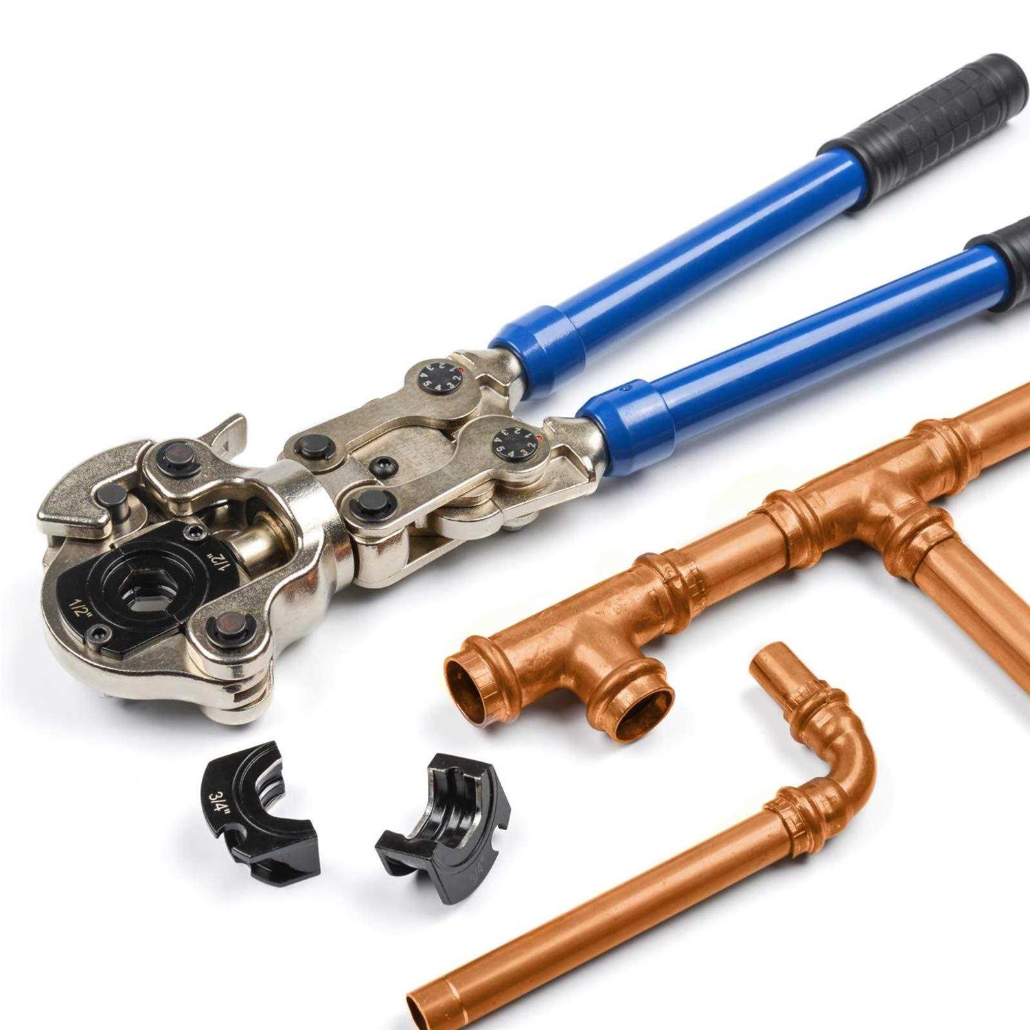 submitnewspa IWS-1632AF Copper Tube Fittings Crimping Tool with 1/2,3/4 and 1-inch Jaw for ProPress Copper fitting-manufactured by Iwiss - Shop Hardware Tools Online Store