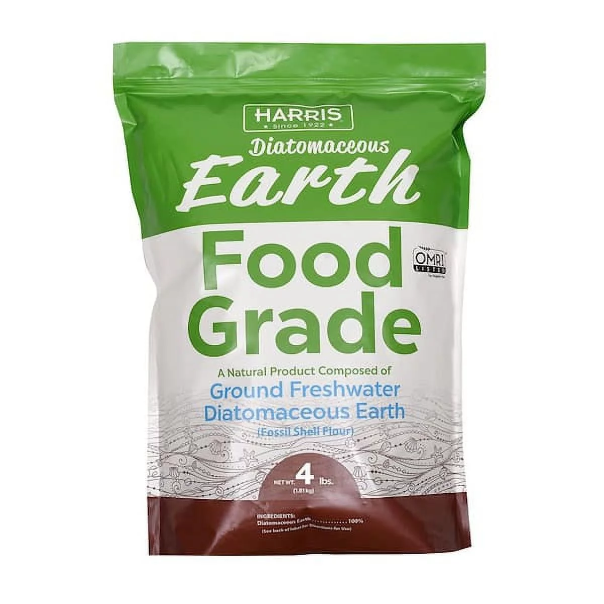 Harris 4 lbs. (64 oz.) Diatomaceous Earth Food Grade 100% DE-FG4 - Curated Treasures Market