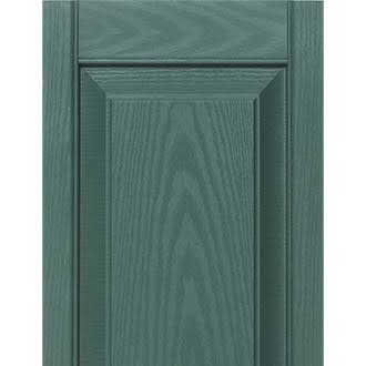 Builders Edge 15W in. Raised Panel Vinyl Shutters Bordeaux