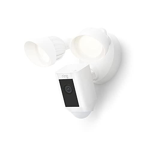 Ring Floodlight Cam Wired Plus with motion-activated 1080p HD video, Black (2021 release)