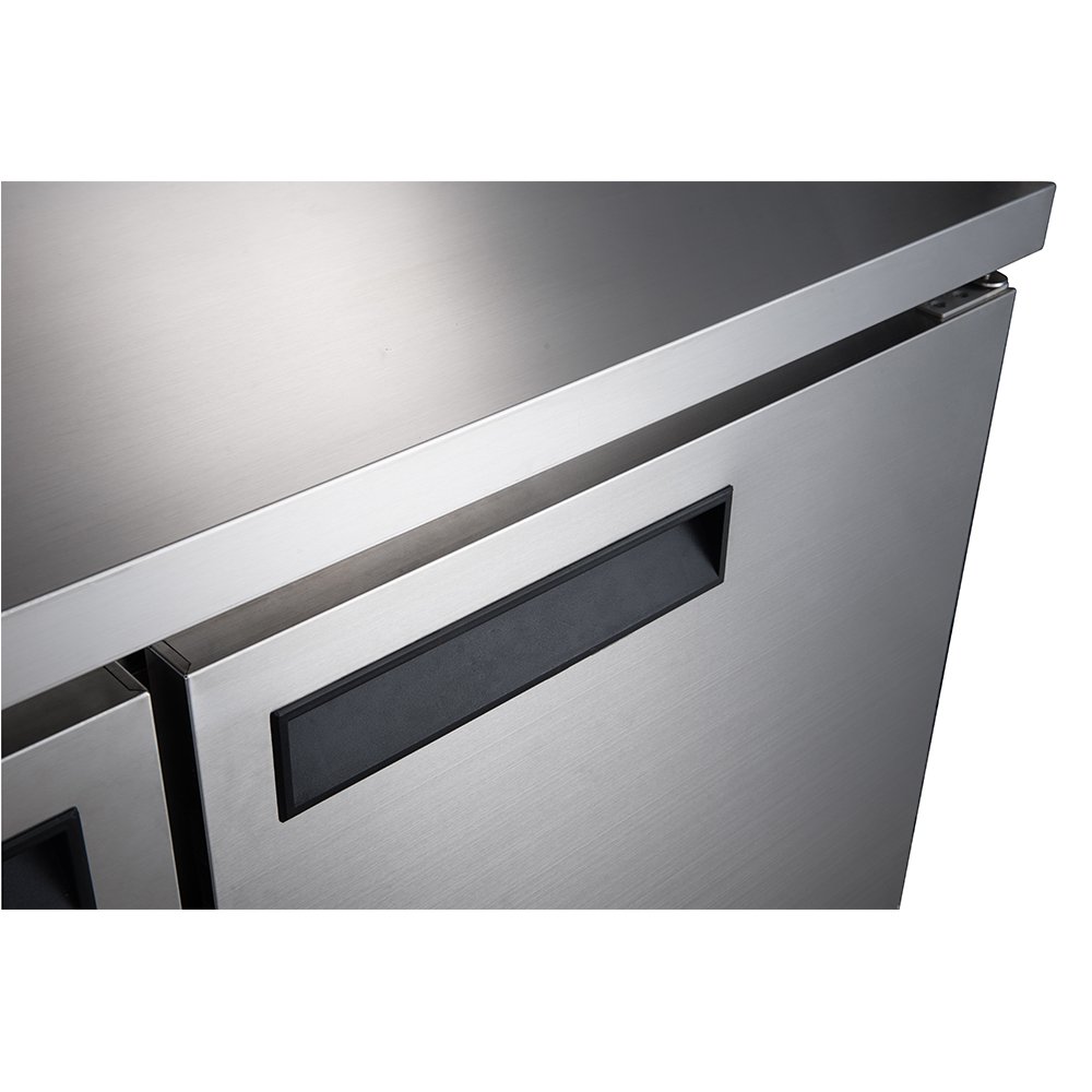 Dukers DUC48F 12.2 cu. ft. 2-Door Undercounter Freezer in Stainless Steel