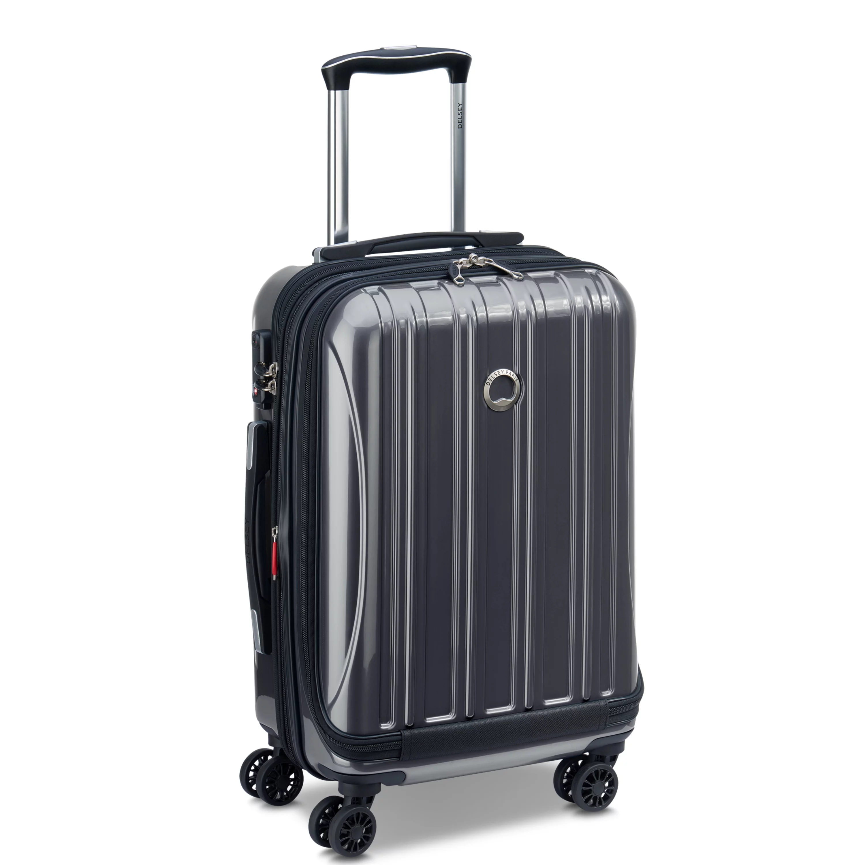 DELSEY PARIS Helium Aero 3-Piece Hardside Expandable Spinner Luggage Set includes 19" International Carry-On, 25" & 29" Checked, Steel Grey