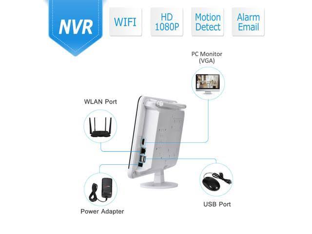 Anran Outdoor CCTV Home Wireless Camera Security System 8CH 1TB NVR 1080p Night