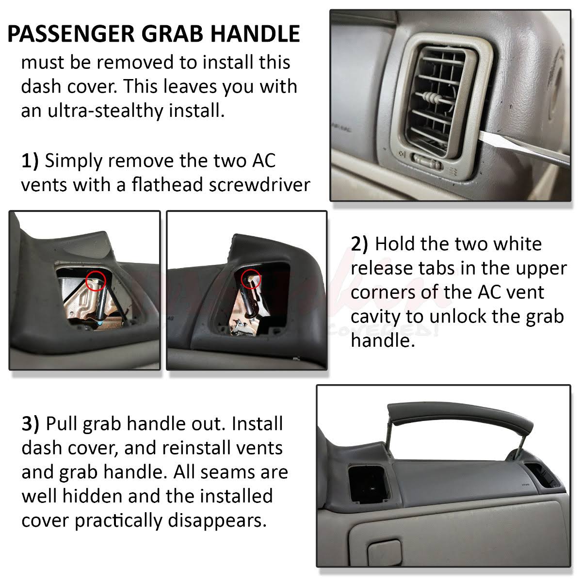 Dashskin Molded Dash Cover Compatible with 00-06 GM SUVs (Exc Escalade) and 99-06 Pickups in Light Pewter Grey (USA Made)