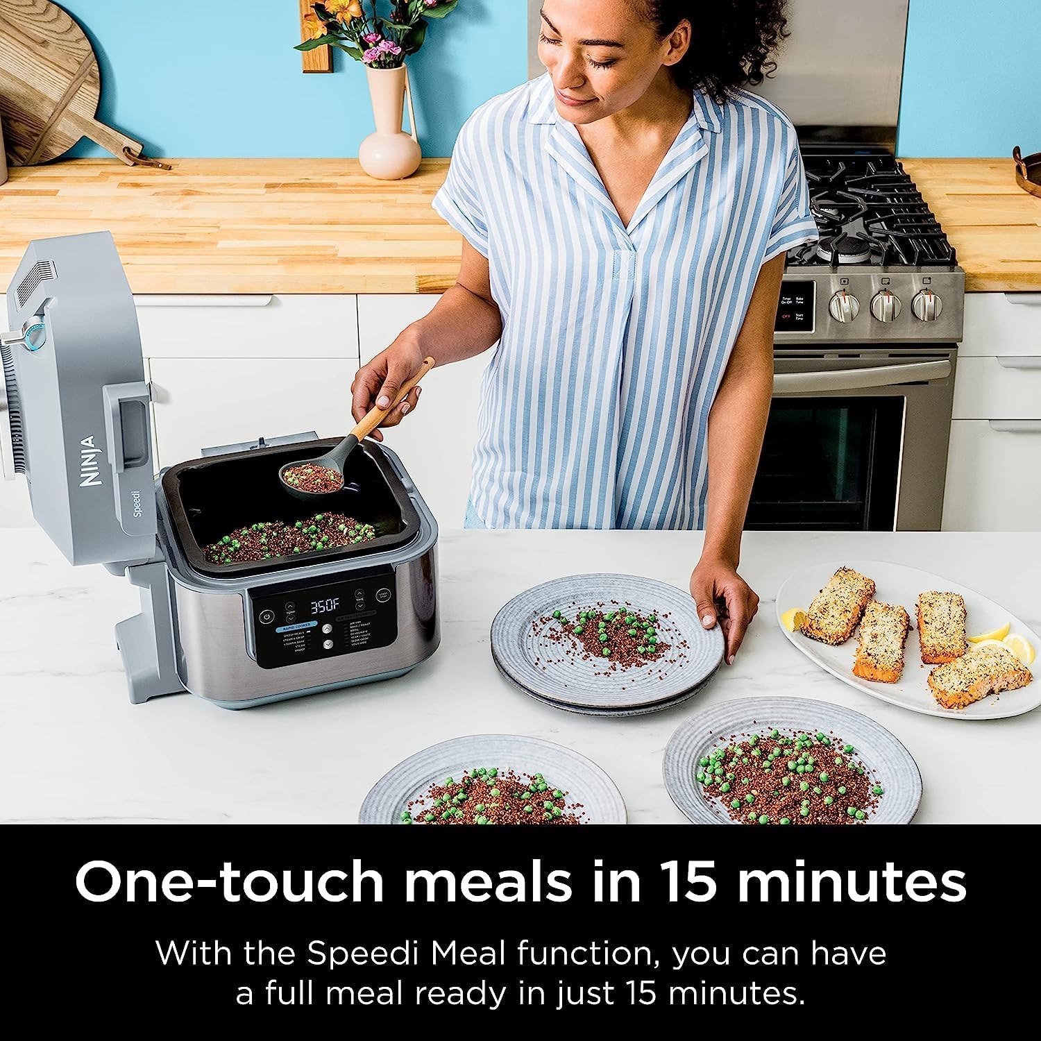 Ninja 6 Quart Speedi 12-in-1 Rapid Cooker and Air Fryer (Renewed) Bundle with 2 Year Enhanced Protection Pack