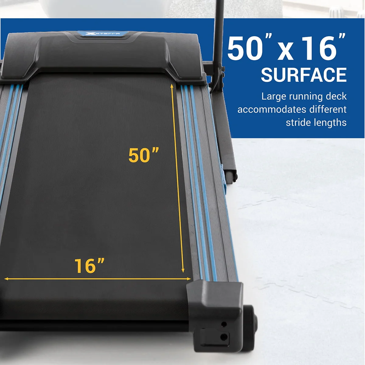 XTERRA Fitness TR200 Folding Treadmill: Xtrasoft Cushioned Deck, 5.5 LCD Display, 3 Manual Incline Levels