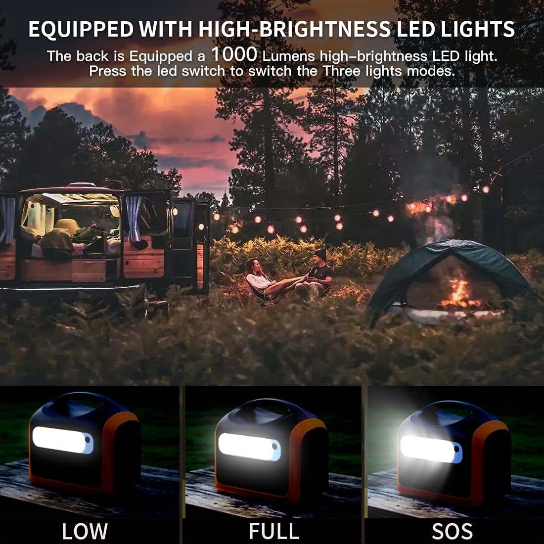 OUPES Solar Generator 1800W/1488Wh w/ 2 X 100W Foldable Solar Panel, Portable Power Station (Peak 4000W) 10 AC Outputs, LiFePO4 Battery w/ 3x 110V AC Outlets for Outdoors Adventure Travel Camping RV Emergency
