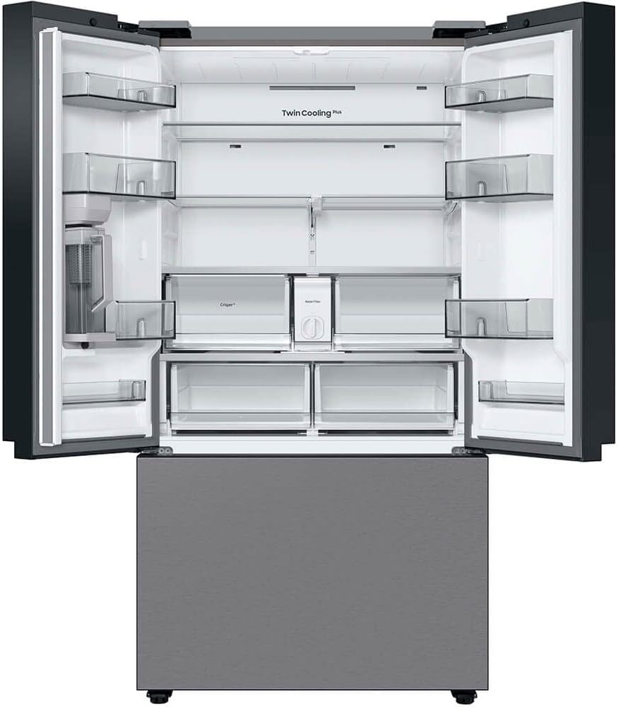 SAMSUNG RF30BB6200QL 30 Cu. Ft. Stainless Steel Bespoke 3-Door French Door Refrigerator