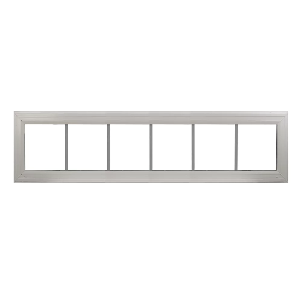 Double Pane Transom Window 72" x 12" Picture Window with Grids Argon Gass Low-E Window