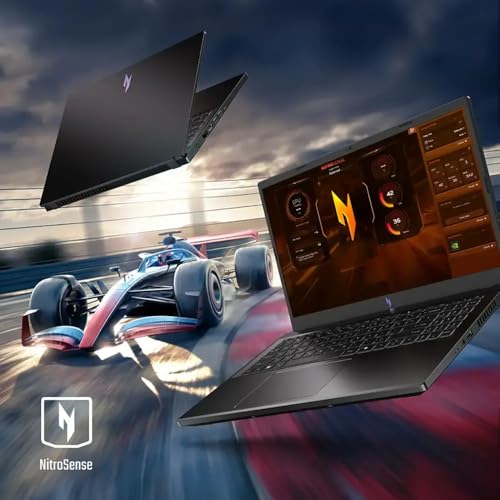 acer Nitro V Gaming Laptop, 15.6" FHD IPS Display, 144Hz, AMD Ryzen 5 7535HS, 6 Cores, GeForce RTX 4050, 16GB DDR5, 512GB SSD, Obsidian Black, Windows 11, BK, Laptop Bag, TWE Mouse Pad & Mouse