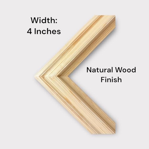 TV frame for Samsung The Frame TV, fits 32, 43, and 50 inch TVS. Natural Wood Finish (not for use with other models) Handmade wood ornate TV Frame
