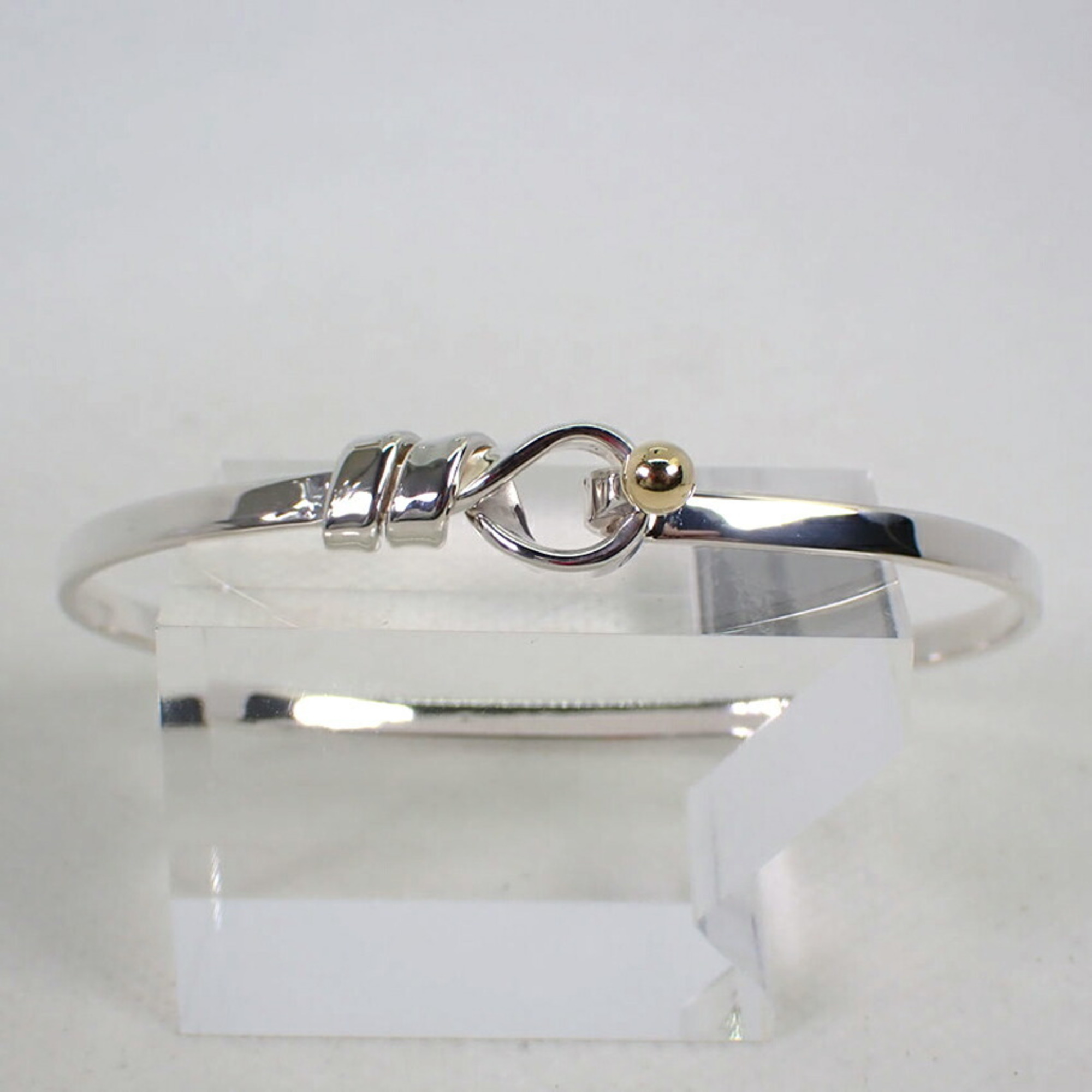 Pre-Owned TIFFANY Tiffany 925 750 combination hook & eye bangle (Good)