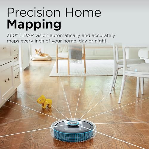 Shark RV2820AE Detect Pro Self-Empty Robot Vacuum with Bagless, 60-day Capacity HEPA Base, 3 Detect & React Technologies, Auto Deep-Clean on Carpets and Hardfloors, NeverStuck Tech, Wi-Fi Black/Bronze