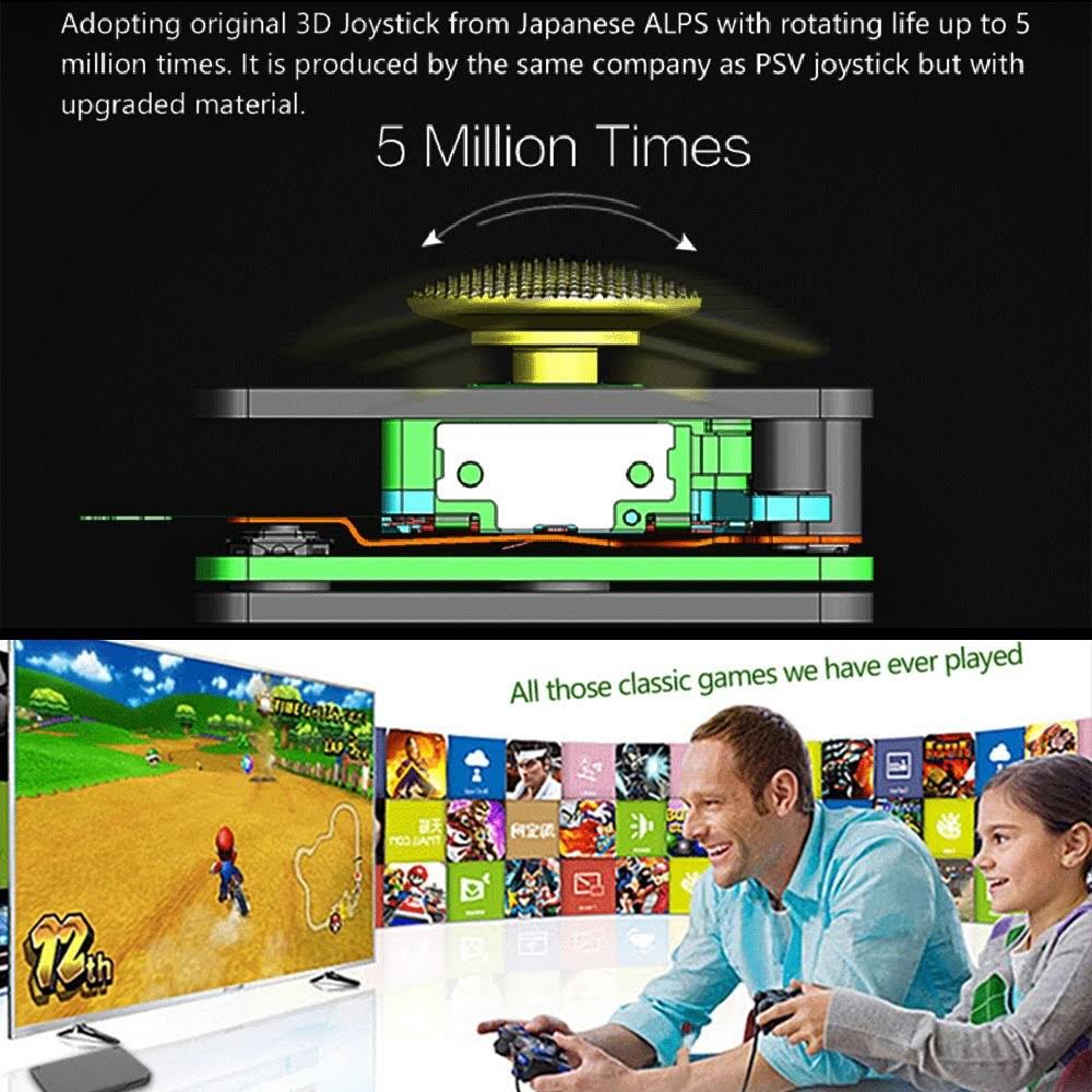 Retro Game Console Electronic Game Box Game Console, Video Game Box with Cable and Gamepad