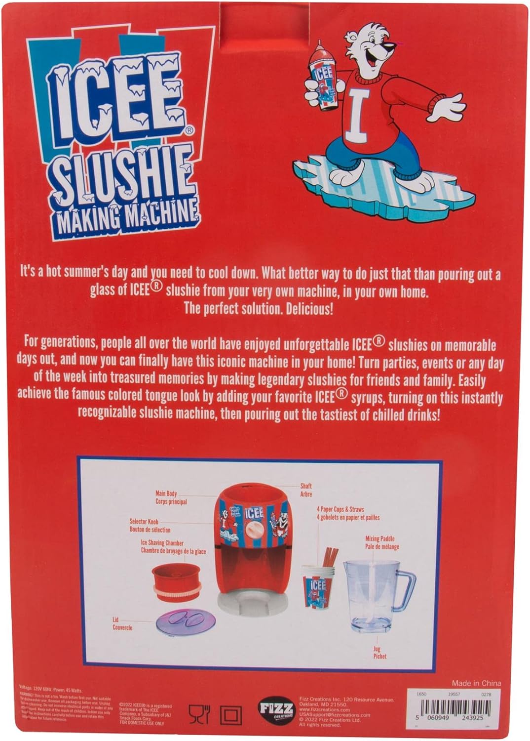 ICEE Slushie Snow Cone Machine Bundle. Genuine ICEE Home Countertop Slushie Ice Shaver & 4-Pack ICEE Syrups. Officially Licensed ICEE Merchandise.