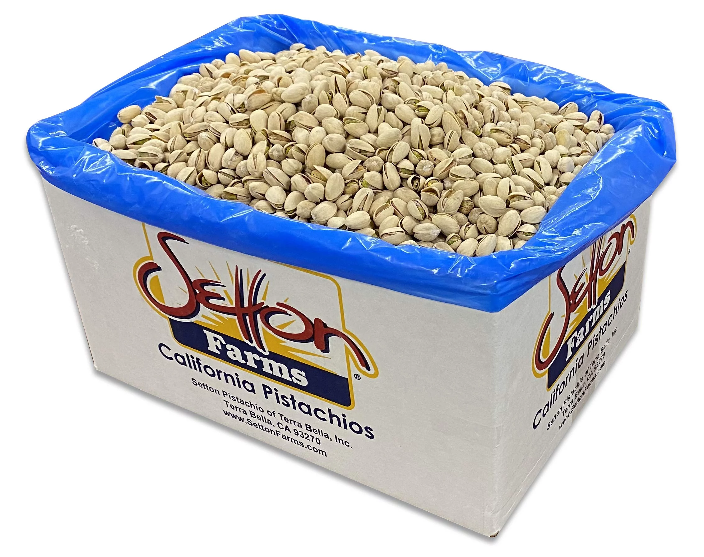 Setton Farms Pistachios, Bulk Box Of Roasted Unsalted Pistachios, Premium California In Shell Pistachio Nuts, 25 Pound Case, Large Pistachios, Certified Non Gmo, Gluten Free, Vegan And Kosher - Curated Treasures Market