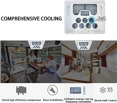 Treeligo 24V / 12V Rooftop RV Air Conditione EAC002.18
