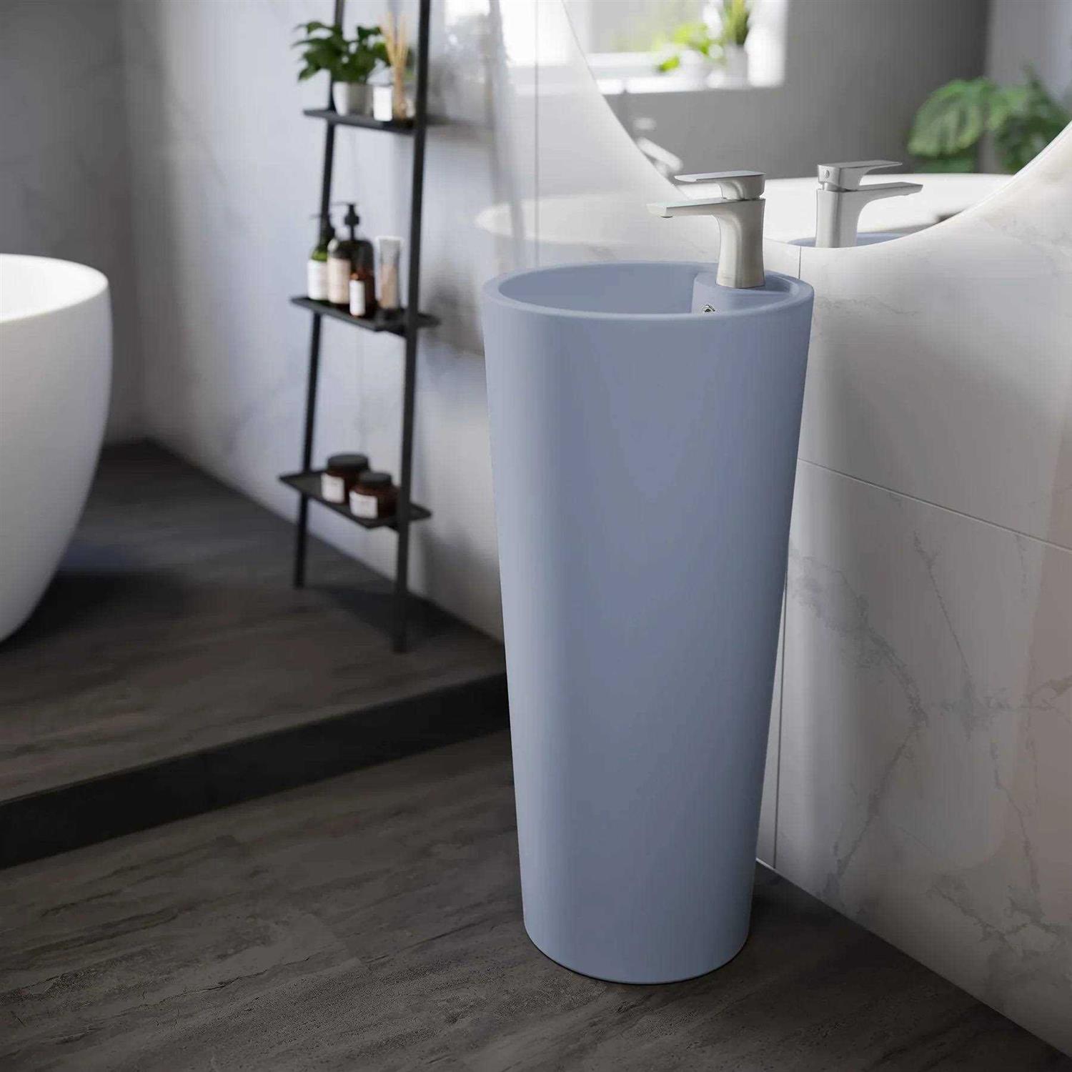 Swiss Madison Monaco Circular Basin Pedestal Sink - Shop Hardware Tools Online Store