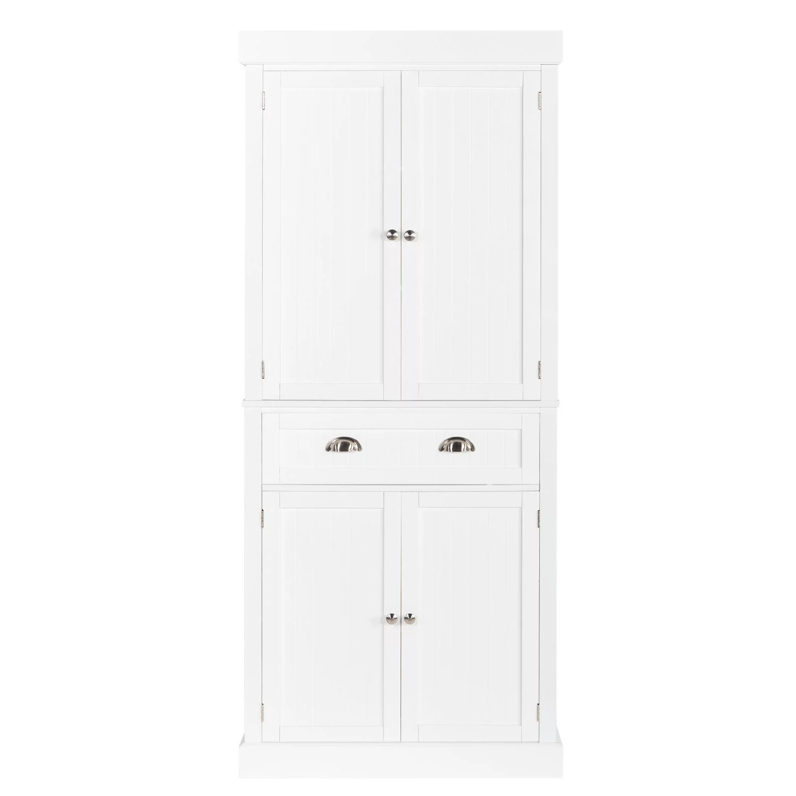 Winado 72" H Wardrobe Armoire Freestanding Storage Pantry Utility Cabinet with Drawer, Soft Close Doors