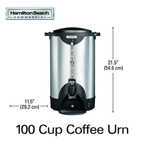 Hamilton Beach Commercial 100 Cup Stainless Steel Coffee Urn (HCU100S)