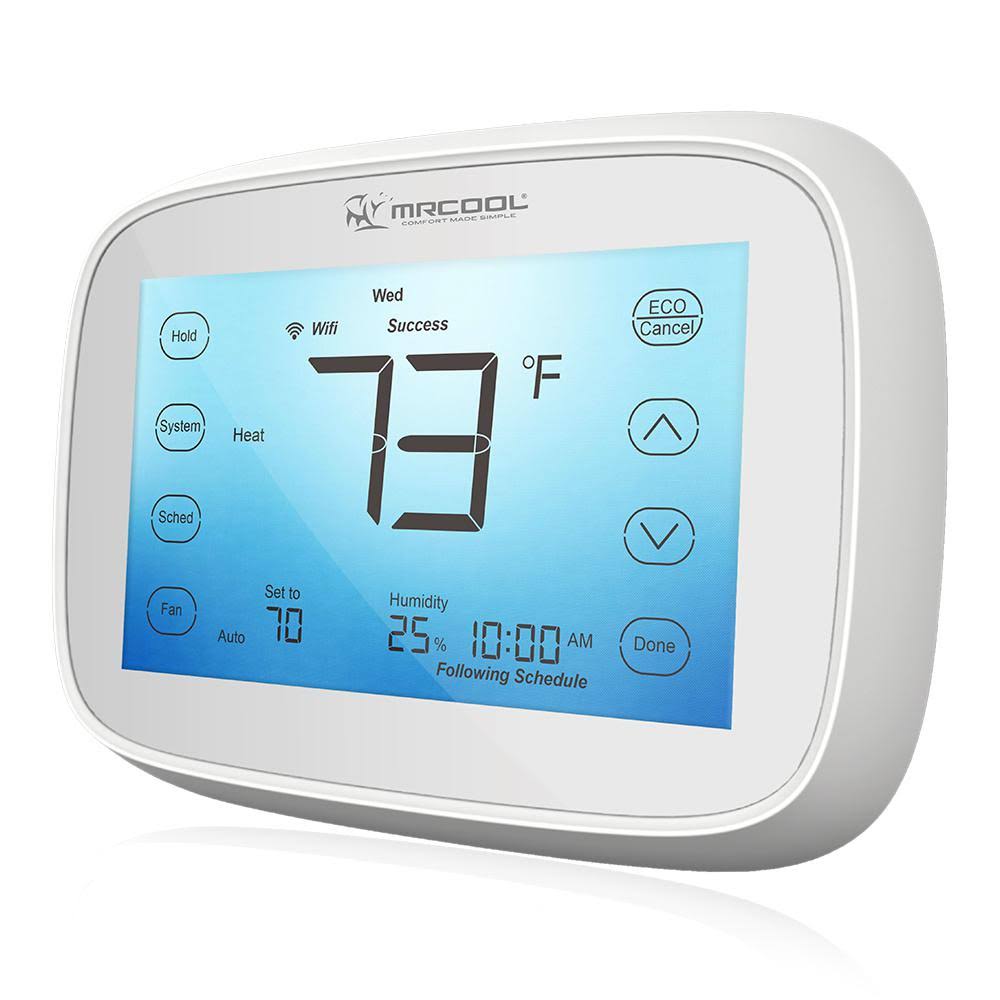 MRCOOL Universal 7-Day Wi-Fi Touchscreen Programmable Thermostat in White MST03