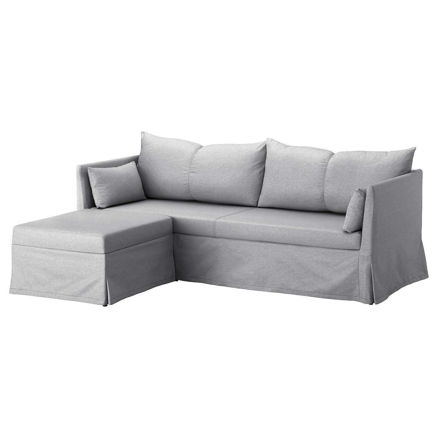 IKEA - SANDBACKEN Sleeper Sectional, 3-seat, Frillestad Light Gray, Width: 83 1/2