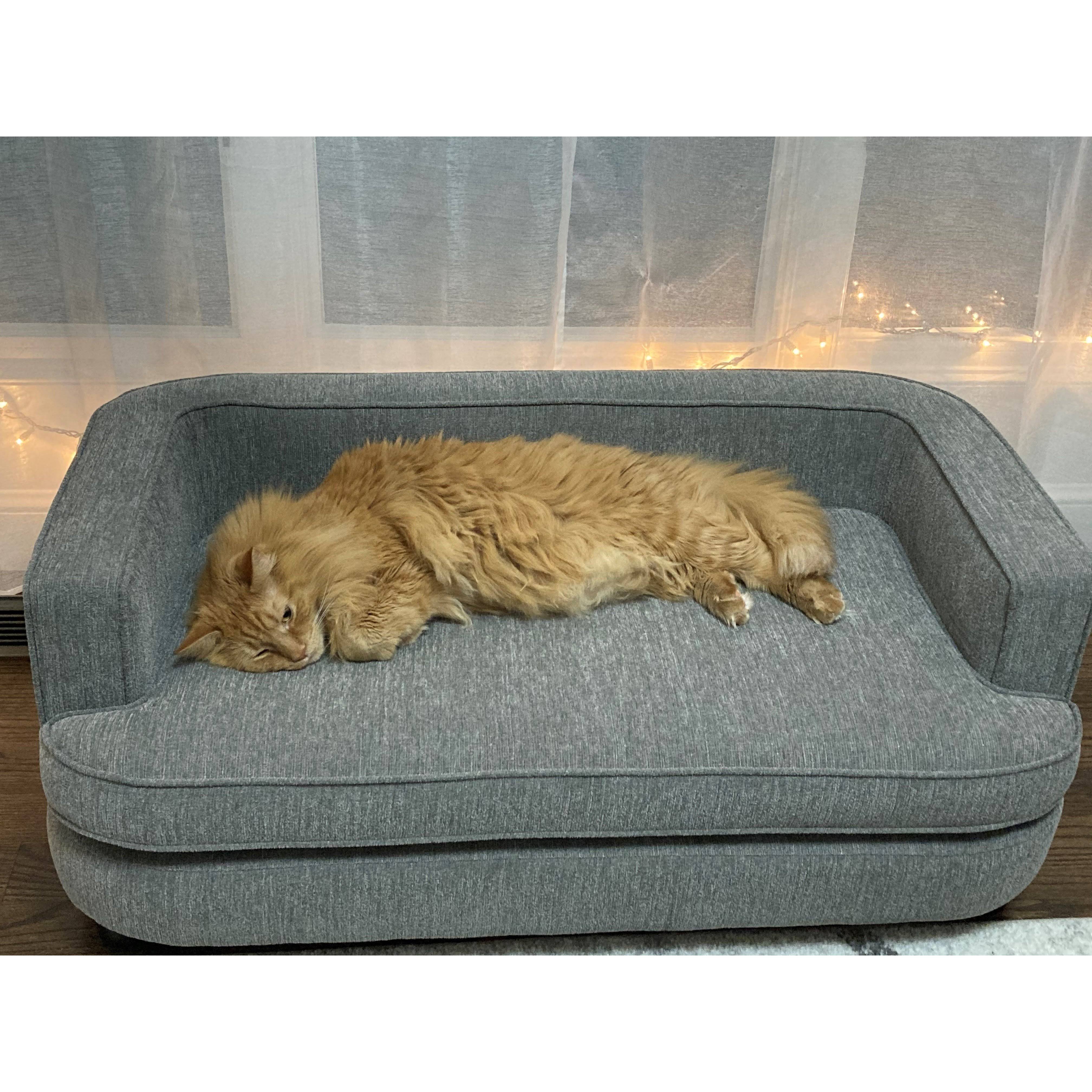 La-Z-Boy Bartlett Furniture Sofa Dog Bed, Pewter