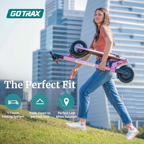 Gotrax GXL V2 Electric Scooter, 8.5" Solid Tire, Max 9 Mile and 15.5Mph Speed Power by 250W Motor, Lightweight 25.95lb, Cruise Control Aluminum Alloy Frame Foldable Commuting Escooter for Adults 13+