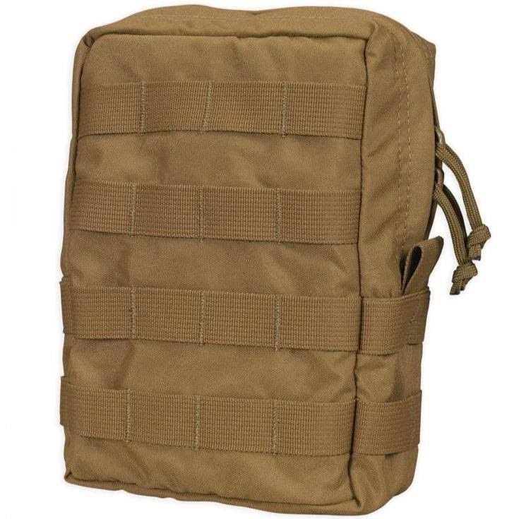 Chase Tactical Vertical General Purpose Utility Pouch, Coyote Tan, Large, NSN None, CT-30GPVUP3-CT