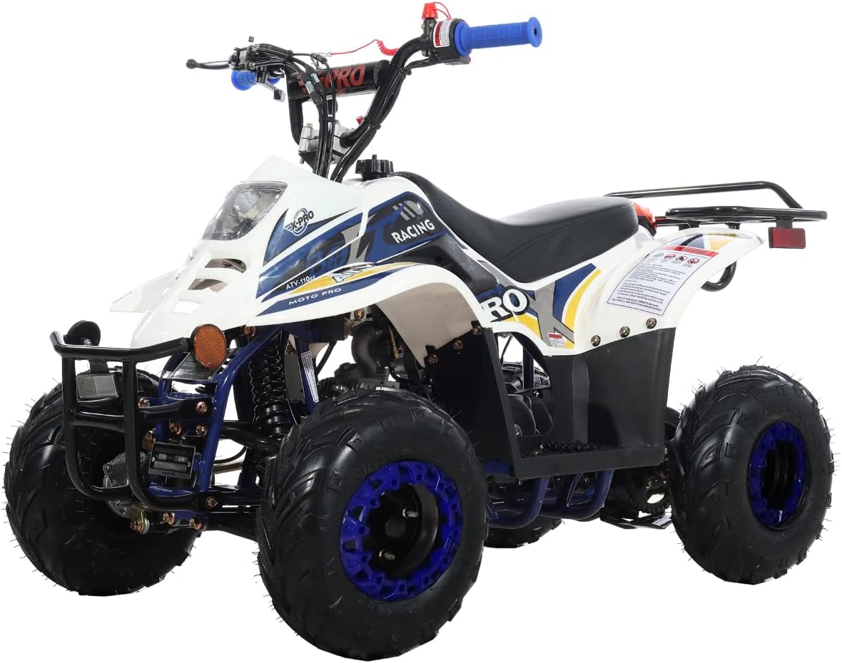 X-PRO Bolt 110 110cc ATV Quad Gas Powered 110cc 4 Wheeler ATVs Off Road ATV 4 Wheelers(Green)